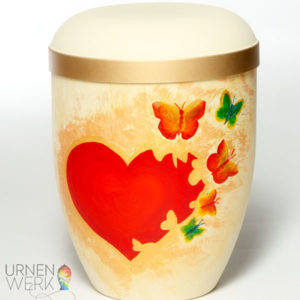 Bio Urne „Flying Butterfly“ die Verwandlungskünstlerin für Naturliebhaber