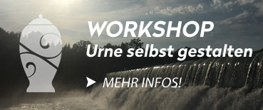 Gestalte in einem Workshop deine Urne selbst.